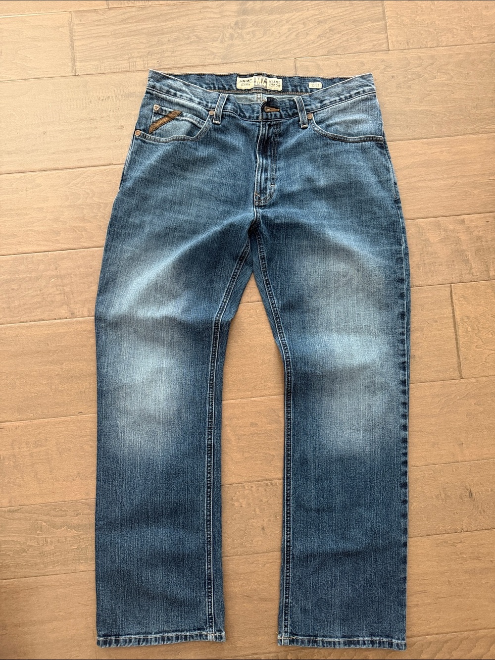 Ariat Men's Medium Blue Straight Jeans